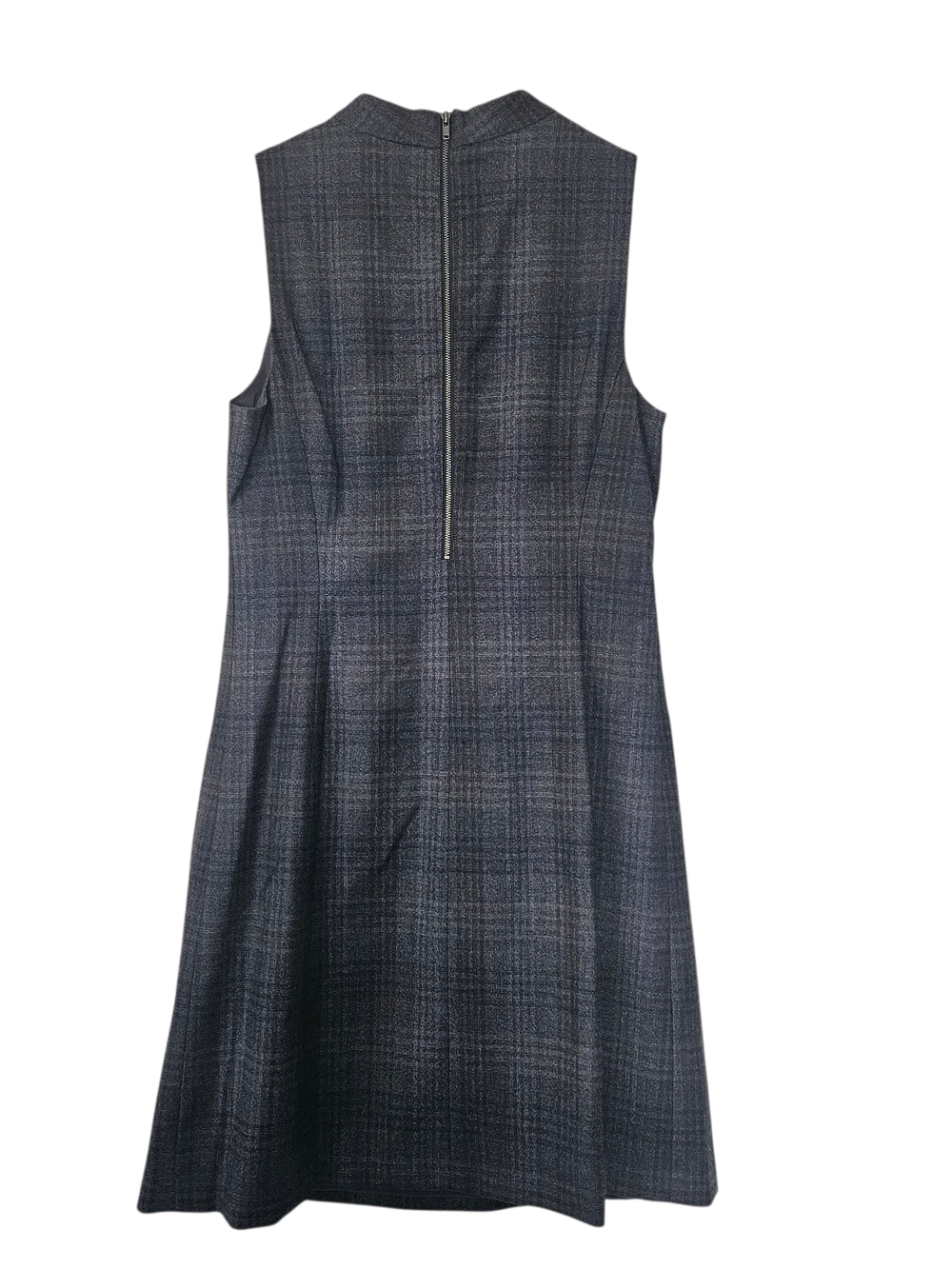 NWT Theory Back Zip Mod Dress Soft Plaid Size 10 - Picture 3 of 9